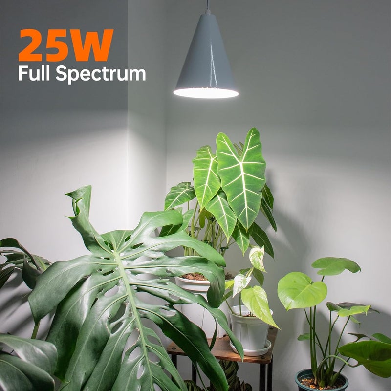Bstrip Hanging Grow Light, 25W Full Spectrum Plant Lights for Indoor Plants, 16.4FT Power Cord, 5000K with Timer Function - Image 3